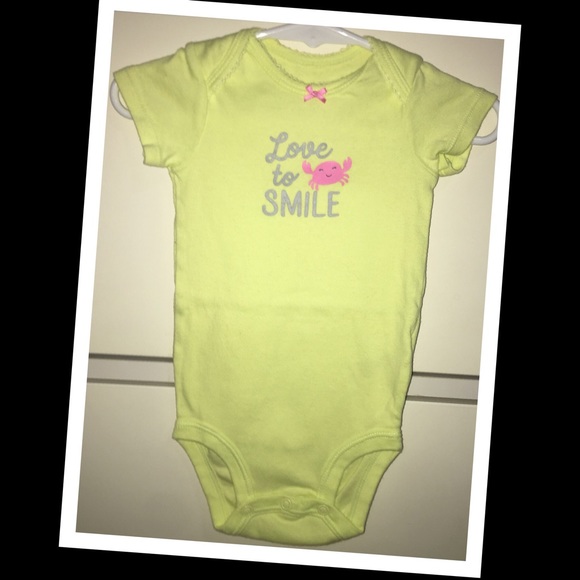 3/$20 •Carters baby girl “Love to Smile” outfit💛NWT💛 - Picture 2 of 4